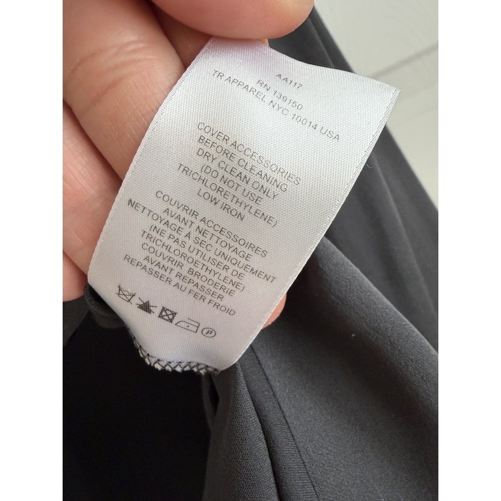 The Row Silk Shirt Semi Sheer Size S Black Oversized - Picture 6 of 14